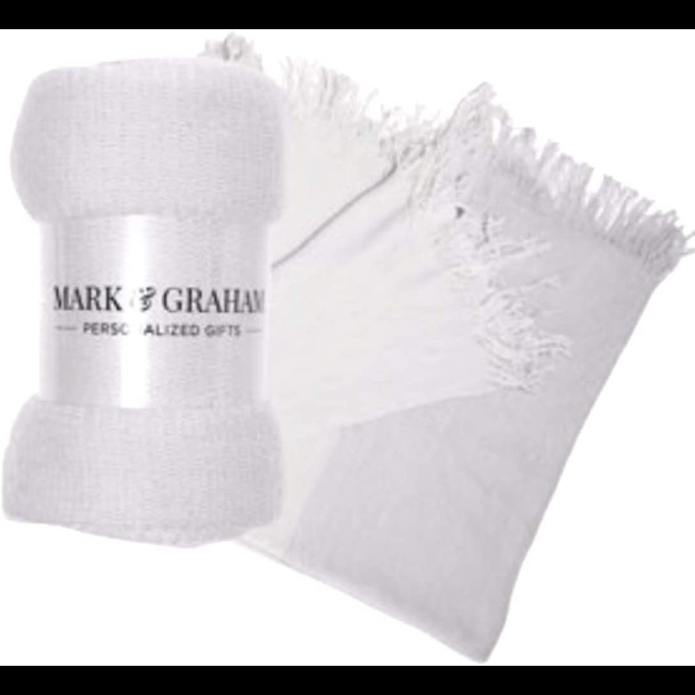 Gray/Ivory MARK & GRAHAM Throw